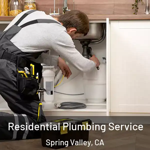  Residential Plumbing Service Spring Valley, CA